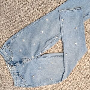 PacSun Mom Jean with Floral Embroidery Size 26